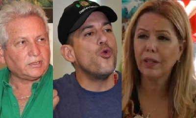 Rubén Costas, Luis Fernando Camacho y Angélica Sosa/Foto. Kandire 