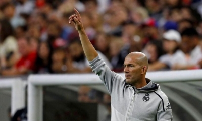 El técnico del Real Madrid, Zinedine Zidane