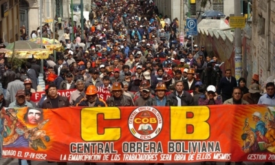 La COB no marchará junto al presidente Evo Morales