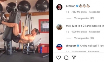 Captura de pantalla del video publicado por Zlatan Ibrahimovic en Instagram.