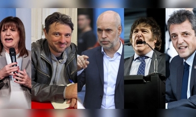 Aspirantes a la Presidencia de Argentina que participarán este domingo 13 de agosto en las PASO, las elecciones primarias del país sudamericano.