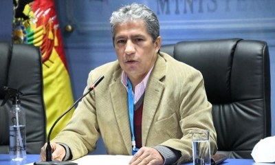 Ministro de Defensa Edmundo Novillo.
