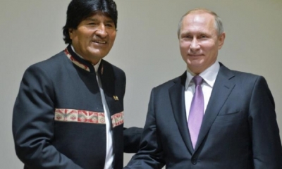 Morales y Vladmir Putin/Foto. RRSS