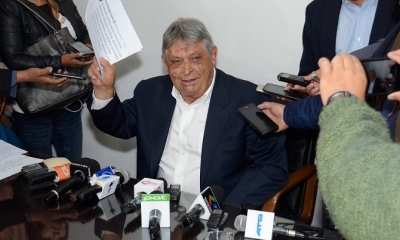  Jaime Paz Zamora comunicó hoy que aceptó la invitación y será candidato a la Presidencia por el Partido Demócrata Cristiano 