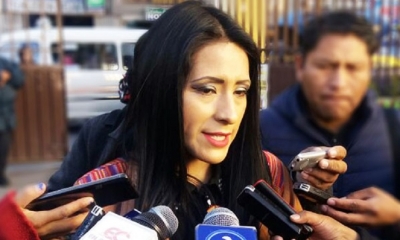 Wilma Alanoca, ministra de Culturas y Turismo/Foto. RRSS