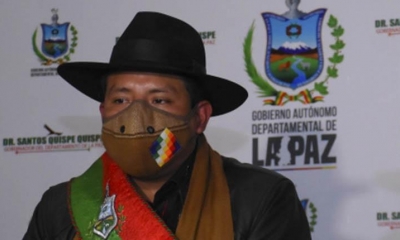 El gobernador de La Paz, Santos Quispe. FOTO archivo | APG