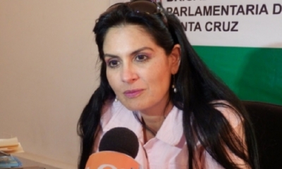 María Cristina Viscarra, es la primera candidata mujer al Comité/Foto.RRSS