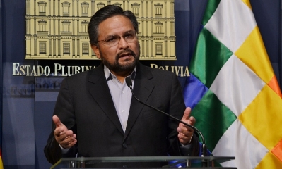 El ministro de la Presidencia, Alfredo Rada