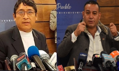 Patricio Mendoza y Ányelo Céspedes, diputado por Santa Cruz