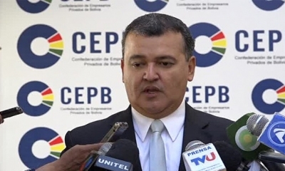 Ronald Nostas, presidente de los empresarios privados.