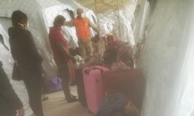 Los bolivianos en el campamento. | Cortesía