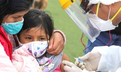 Más de 1.1 millones de niños y adolescentes fueron vacunados.