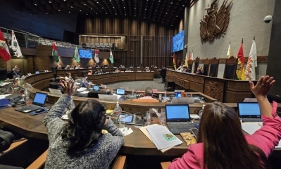 Sesión en la cámara de senadores