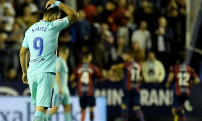 El Barcelona se fue al medio tiempo con marcador de 2-1 en contra/Foto. RRSS