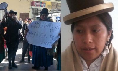 Organizaciones sociales exigieron la libertad de la concejal/Foto. Kandire