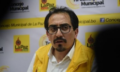 Fabián Siñani concejal de Sol.bo/Foto. RRSS