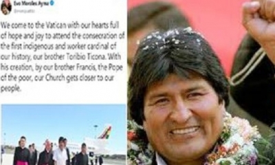 El presidente Evo Morales se estrenó con los tuits en inglés este jueves. Foto: EL DEBER