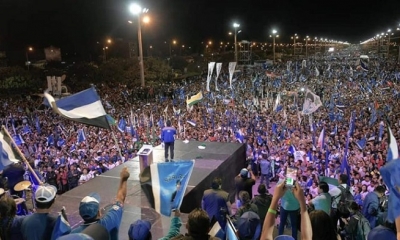 Foto/ Archivo: Multitudinario cierre de campaña de Evo Morales