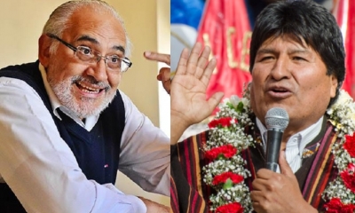 Carlos Mesa y Evo Morales/Foto. Kandire