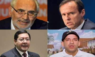 Mesa, Tuto Quiroga, Luis Arce y Luis Fernando Camacho. Fotos/tomadas de internet