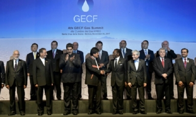 Los mandatarios del foro/Foto. ABI