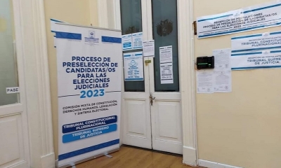 Punto de entrega de requisitos para las elecciones judiciales.