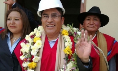 Félix Patzi, gobernador de La Paz. Foto: Erbol