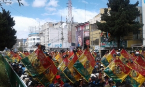 Rinden homenaje en El Alto/Foto. Juan Ino  