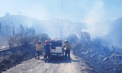 Incendio en Parque Tunari ayer. | Tunari Sin Fuego