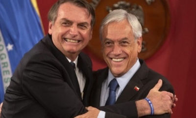 Jair Bolsonaro y Sebastián Piñera/Foto. RRSS