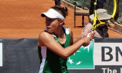 Gabriela Cortés ganó el primer partido de singles. foto: FBT