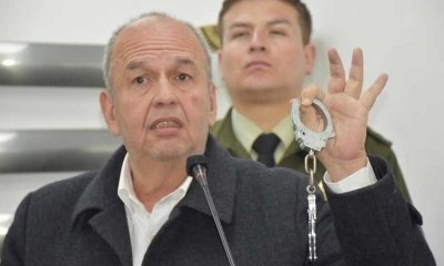 Foto / Archivo : El ministro de Gobierno, Arturo Murillo