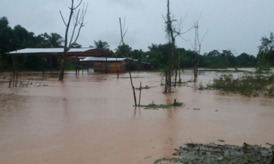 Viviendas que fueron afectadas por las lluvias. Foto: Yerko Núñez