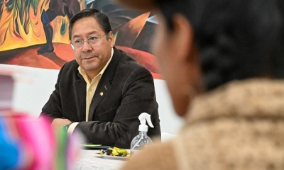 El presidente Luis Arce 
