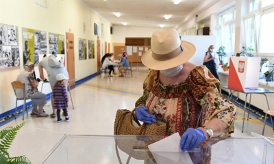 Votación en Polonia. Fotos:EFE