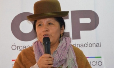 Maria Eugenia Choque, presidenta del TSE/Foto. RRSS
