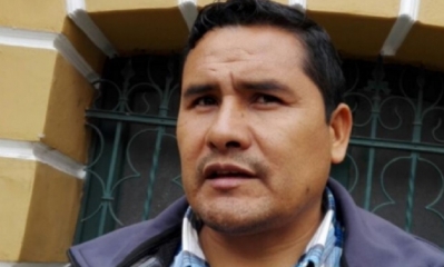 Jacinto Herrera, dirigente de la CSUTCB/Foto. RRSS