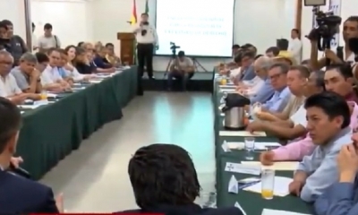 El evento se realizó en el Comité Cívico de Santa Cruz/Foto. Captura de pantalla 