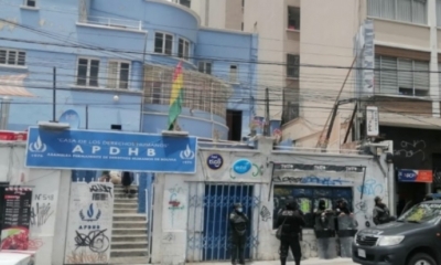 La sede Apdhb, en La Paz. 