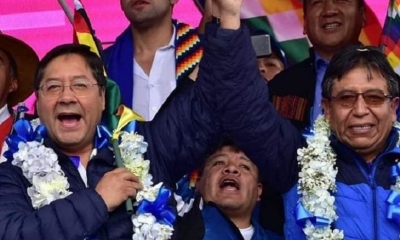  Luis Arce Catacora y David Choquehuanca 