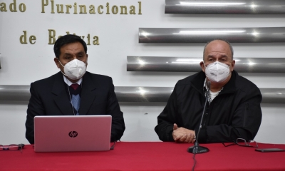 Iván Rojas y Arturo Murillo cuando estaban en funciones | Ministerio de Gobierno