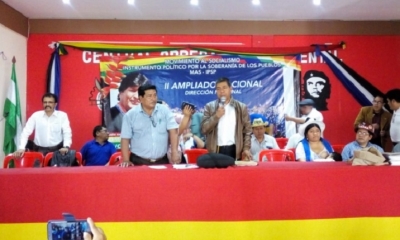 Inició la asamblea del MAS y de la Conalcam. Foto: Conalcam