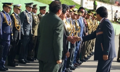Morales, participó en el aniversario de la Anapol/Foto BTV