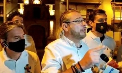 Presidente del Comité Cívico pro Santa Cruz, Rómulo Calvo.