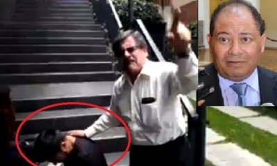 Franco, fue reprimido en avenida 6 de agosto/Foto. Captura de pantalla