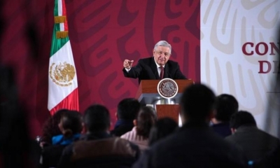 El presidente de México, Andrés Manuel López Obrador en conferencia de prensa. | EFE