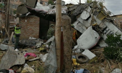 Así quedó la zona del siniestro/Foto. RRSS