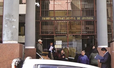 Los juzgados en la calle Genaro Sanginés, de La Paz. Foto:Archivo / Página Siete