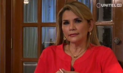 La presidenta Jeanine Áñez 
