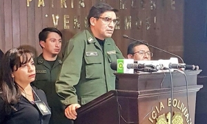 El inspector general de la Policía, Walter Lizeca Torrez, rechazó las declaraciones emitidas por las autoridades de la Universidad Pública de El Alto 